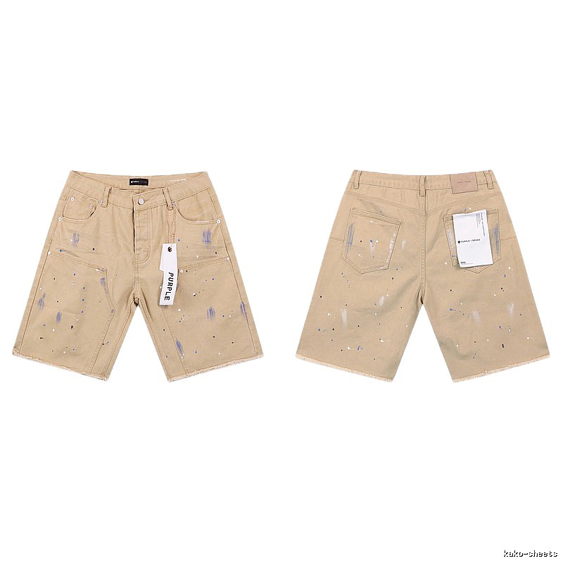 PurpleGodspeed Ink-splashing Style Khaki Shorts