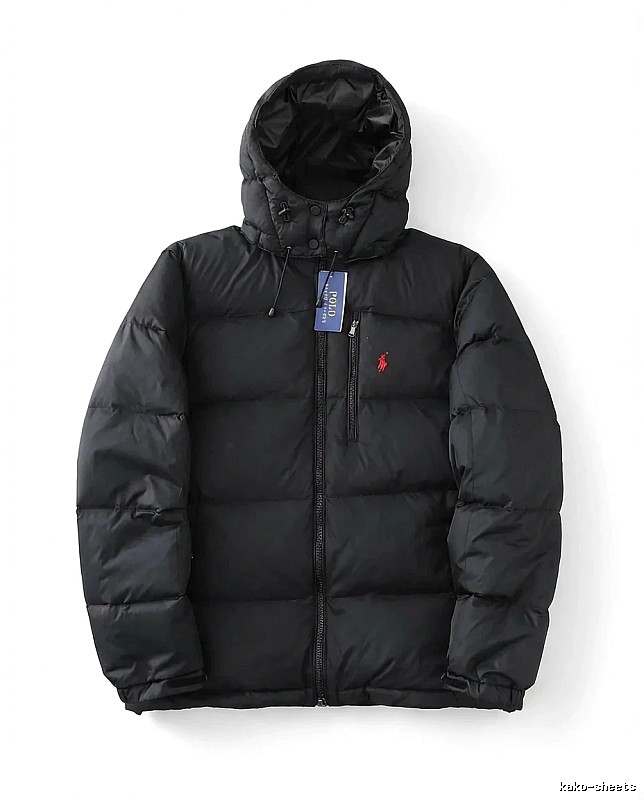 Ralph Lauren Polo Black Trendy Brand Down Jacket