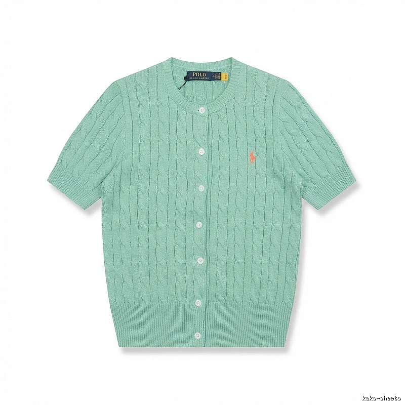 Ralph Lauren Polo light green knitted cardigan
