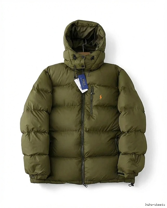 Ralph Lauren Polo Military Green Trendy Down Jacket