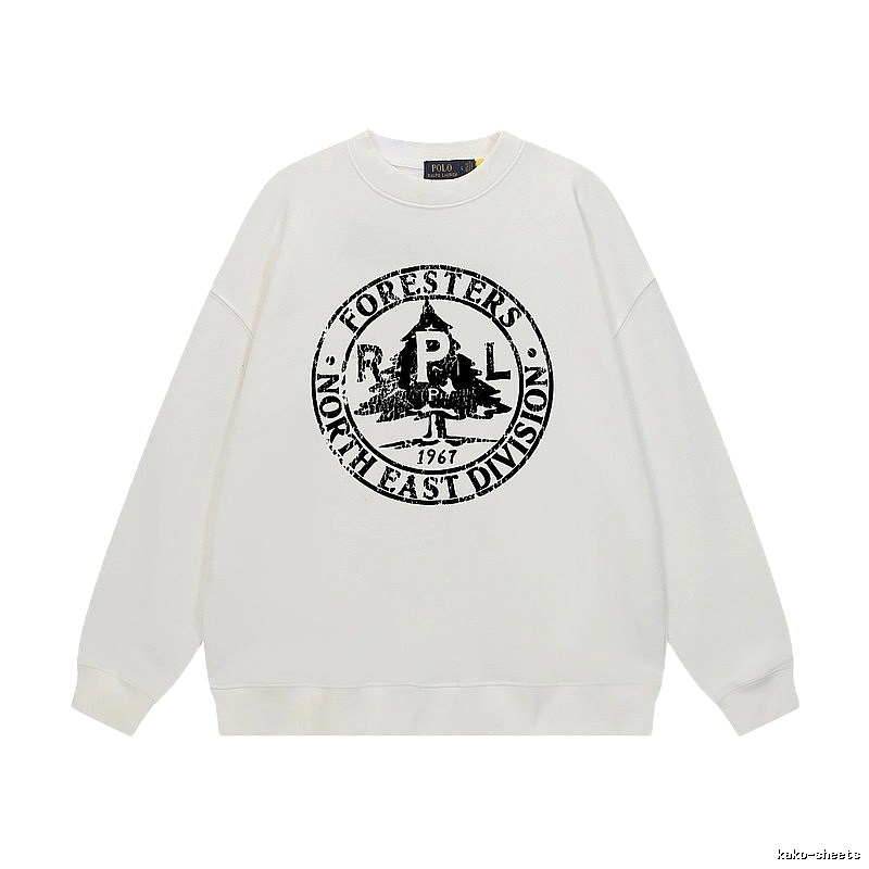 Ralph Lauren retro-style white sweatshirt
