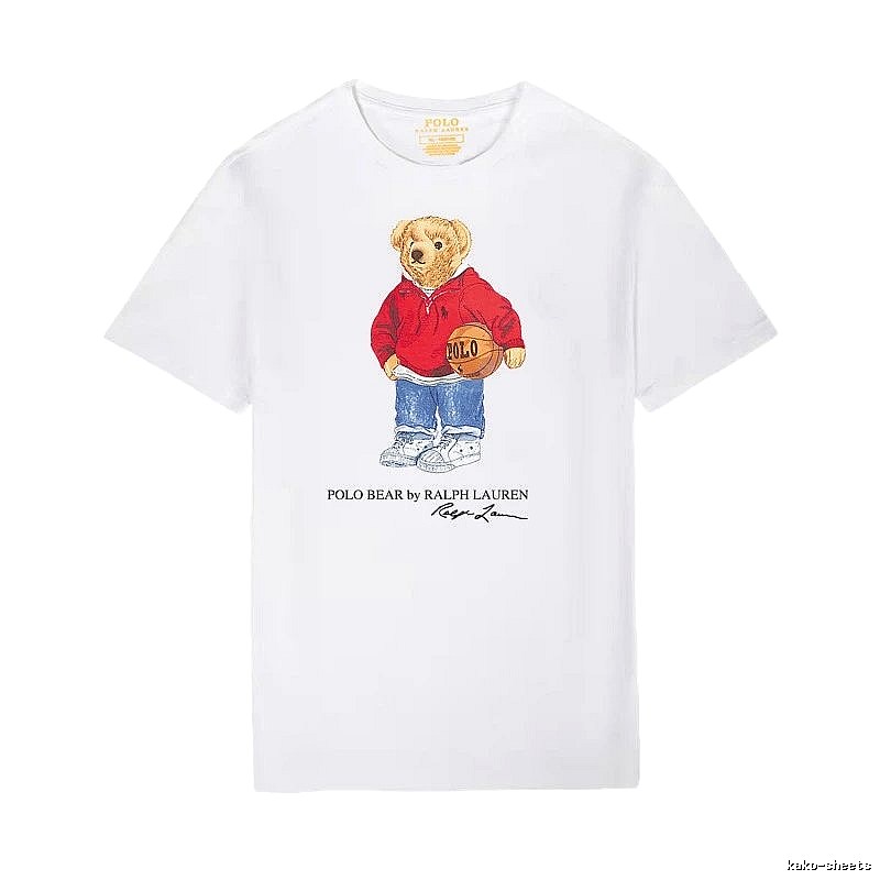 Ralph Lauren Teddy Bear Series White T-shirt