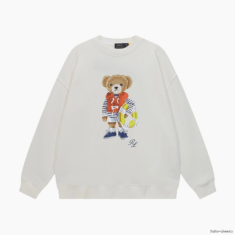 Ralph Lauren white sweatshirt with bear print