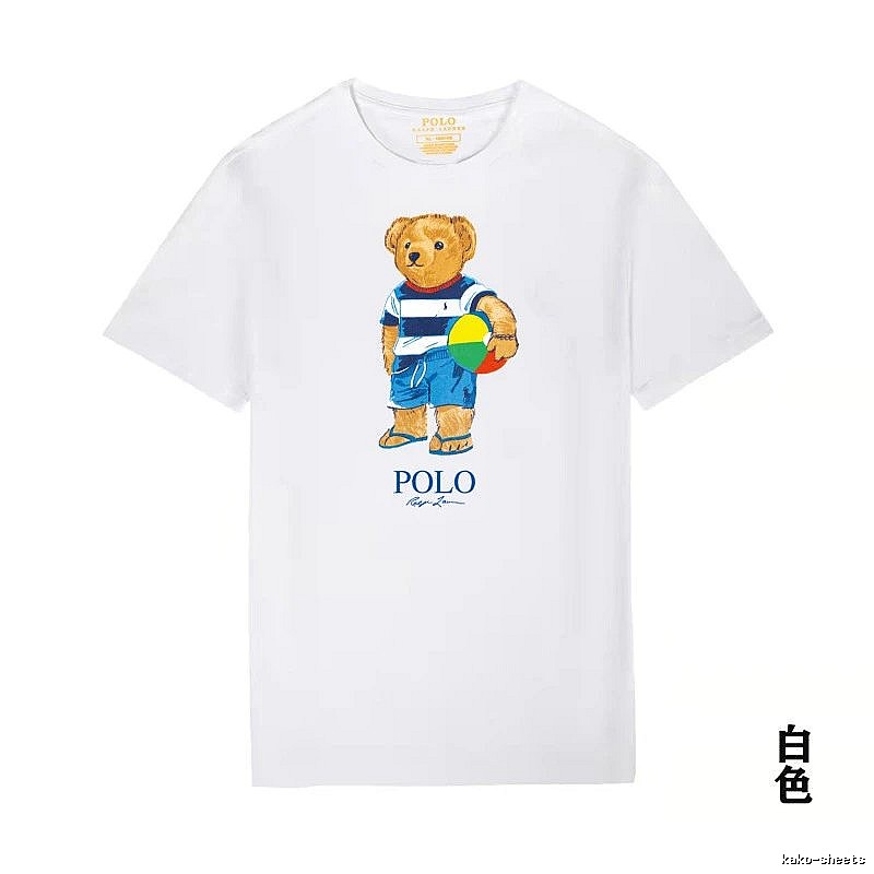 Ralph Lauren white T-shirt with teddy bear print