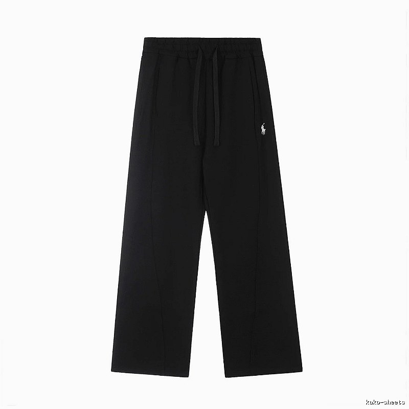 RalphLauren Wide-Leg Casual Pants Travel Edit in Black