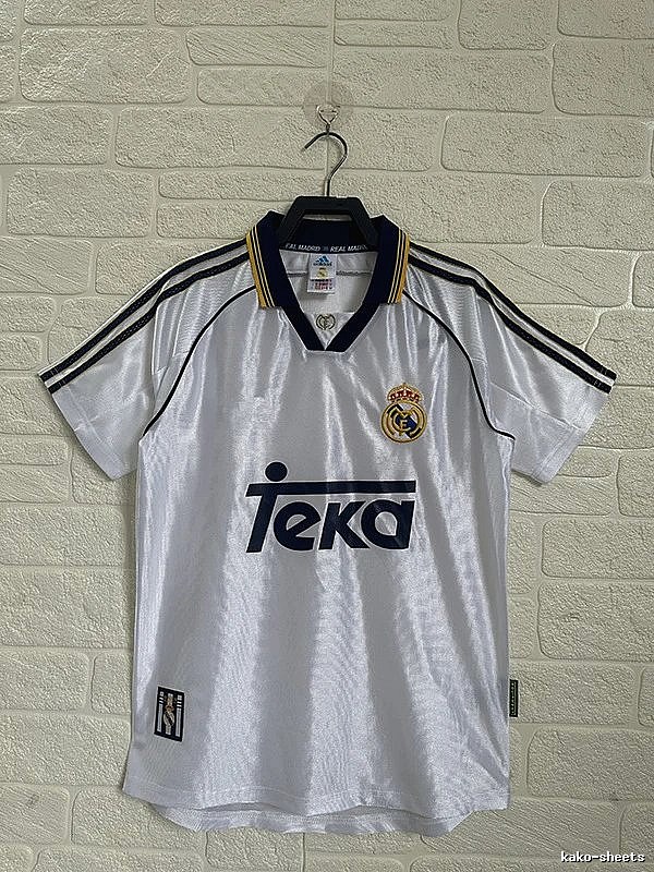 Real Madrid Travel Retro Teka soccer jersey White Retro Football with Modern Look