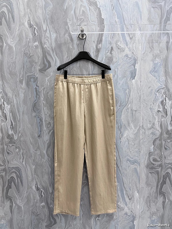 Relaxed Trousers - elastic waist and clean straight drape for casual