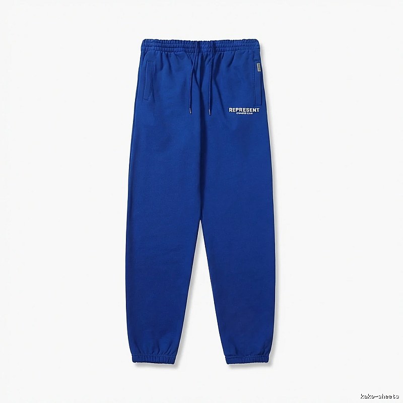 REPRESENT Basic Style Casual Blue Sweatpants