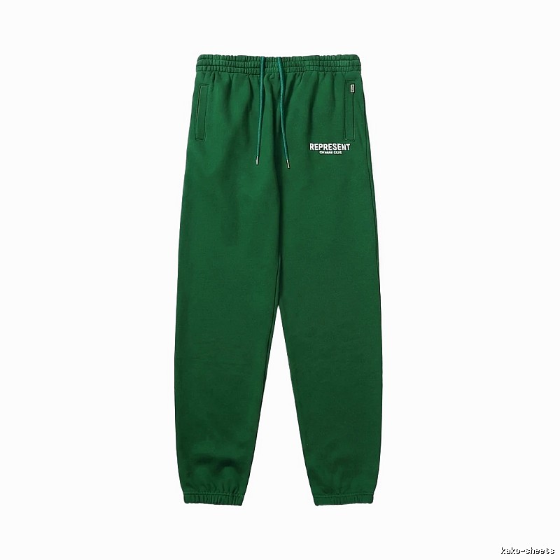 Represent Trendy Brand Casual Green Sweatpants