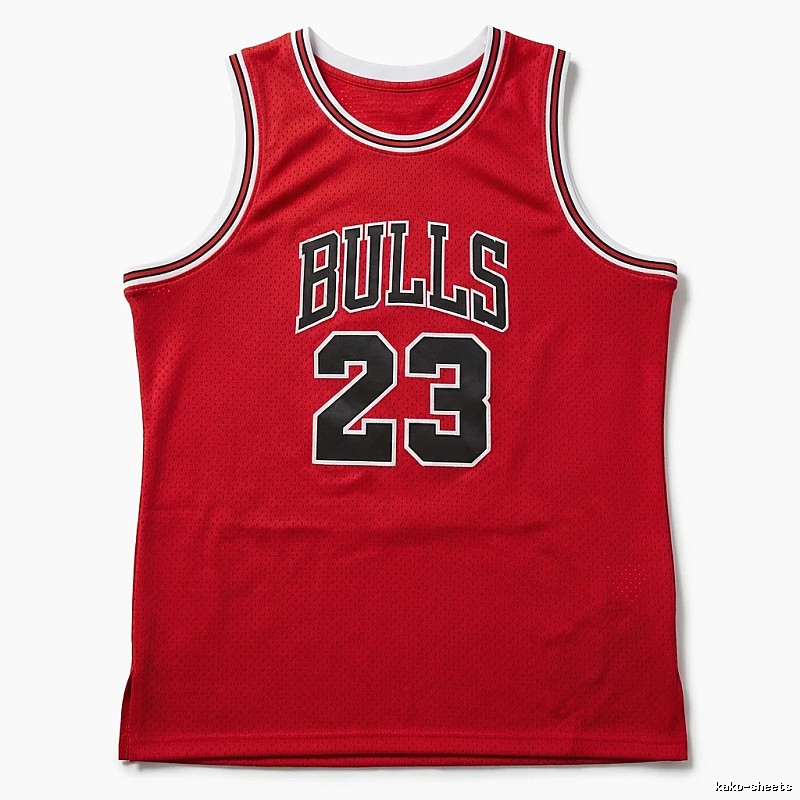 Retro-style red jersey of the Michael Jordan