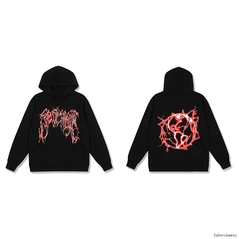 Revenge Dark Style Red Pattern Hoodie