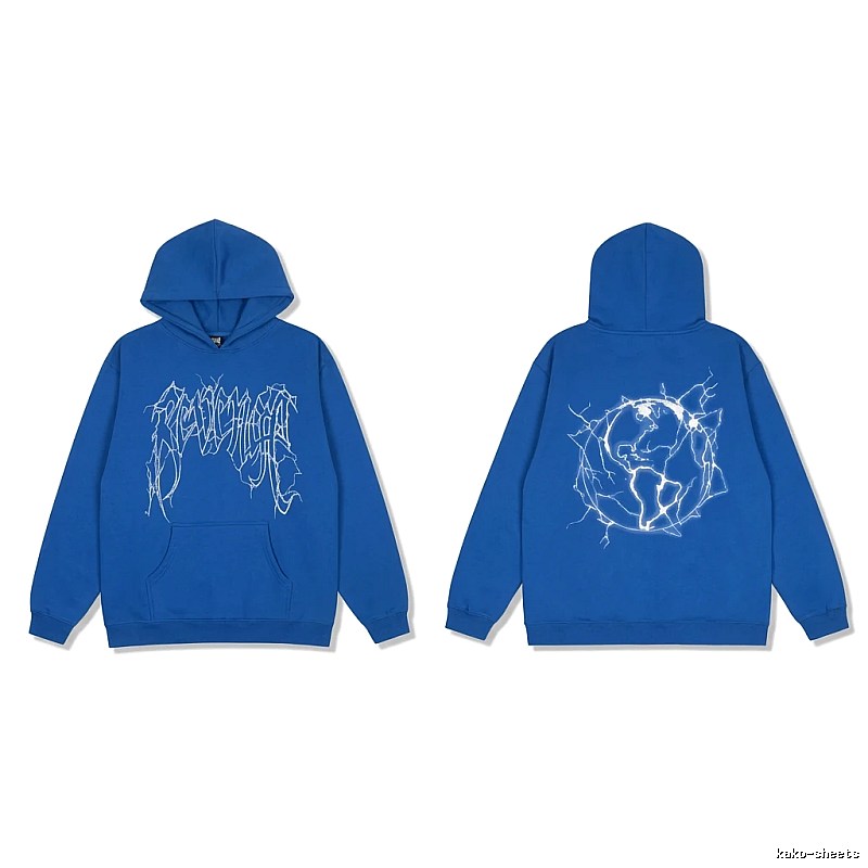 Revenge Lightning Wind Blue Hoodie