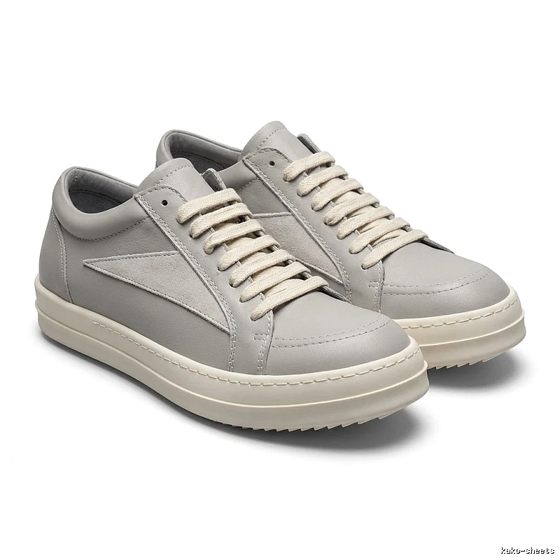 Rick Owens minimalist gray sneakers