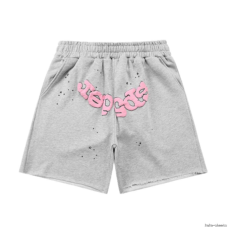 Shorts with Sp5der letter print style