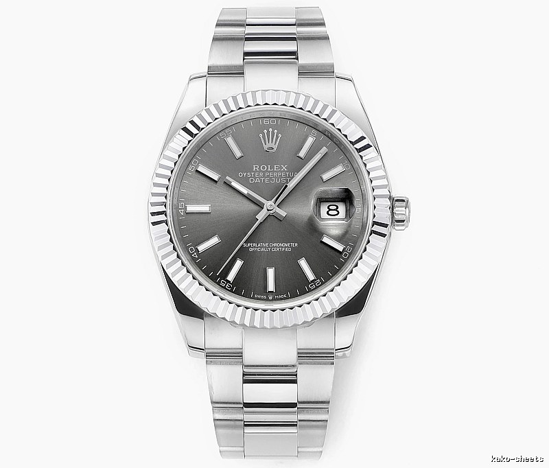 Silver And Gray Rolex Datejust Automatic Watch for occasion