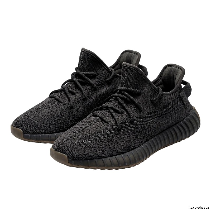 Simple-style black Yeezy 350 shoes