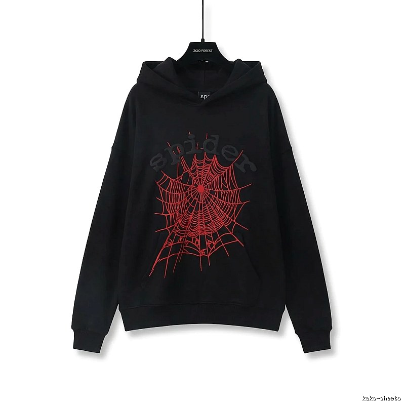 Sp5der cobweb - style black sweatshirt