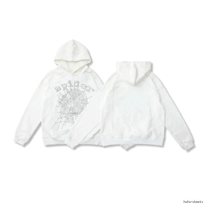 Sp5der Spider Series White Streetwear Sweatshirt