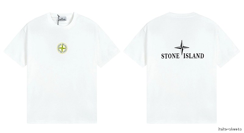 Stone Island Compass Series Street Style White T-Shirt