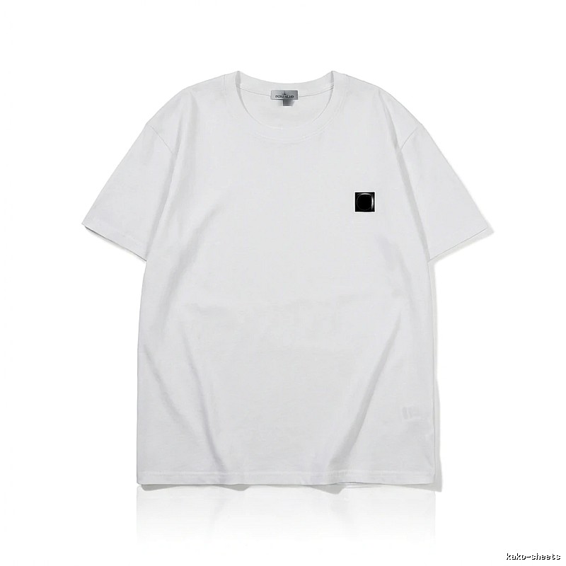 Stone Island minimalist style white T-shirt