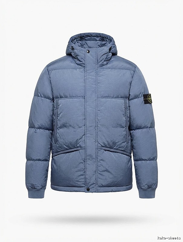 Stone Island series trendy brand light blue down jacket