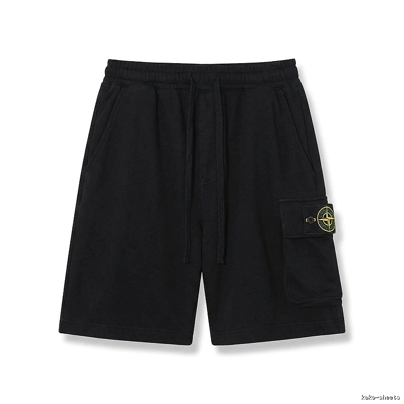 Stone Island work - style black shorts