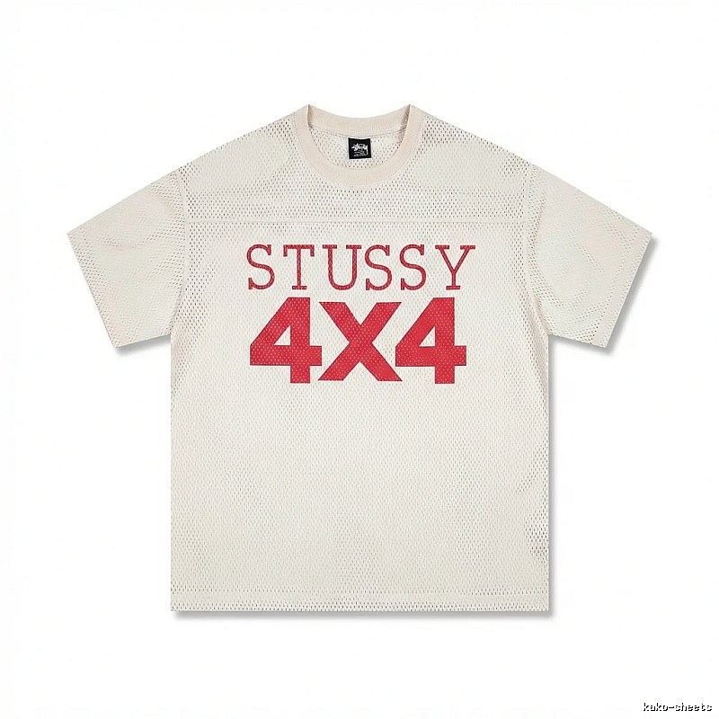 Stussy 4X4 Retro Style White T-shirt