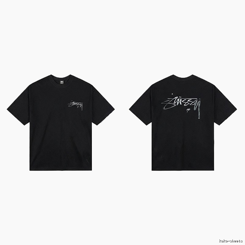 Stussy basic style minimalist black T-shirt