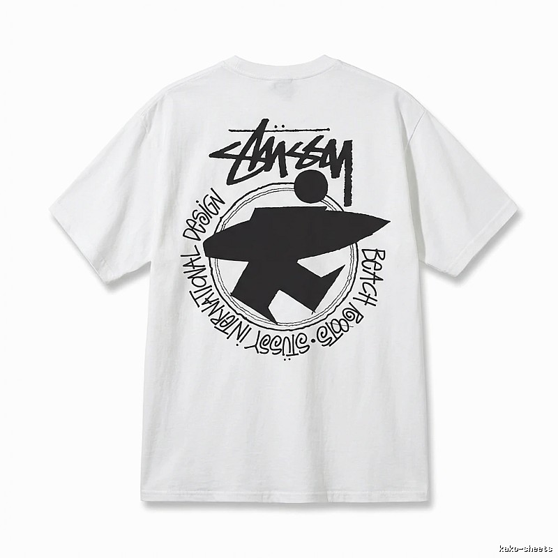 Stussy beach style white T-shirt