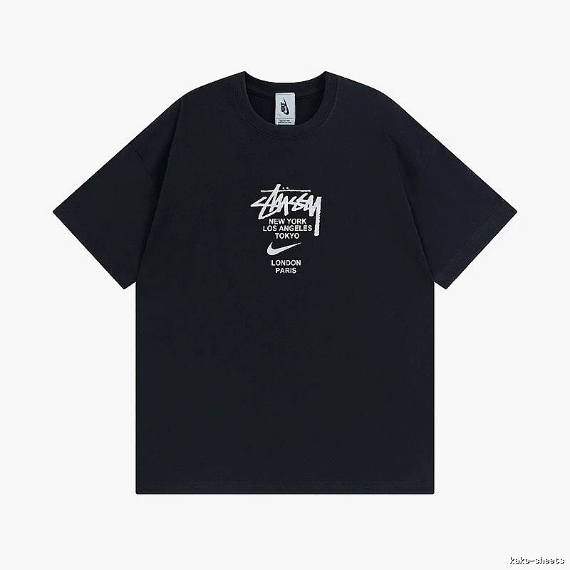 Stussy Black Spider Graphic T-Shirt Downtown Style Logo