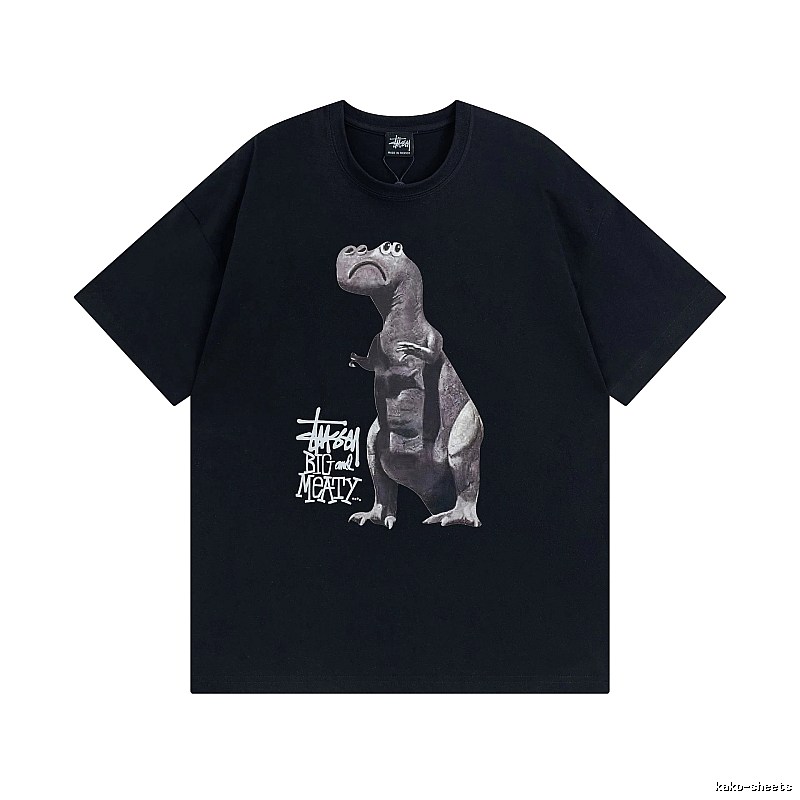 Stussy Black Spider Graphic T-Shirt Visual Accent Logo