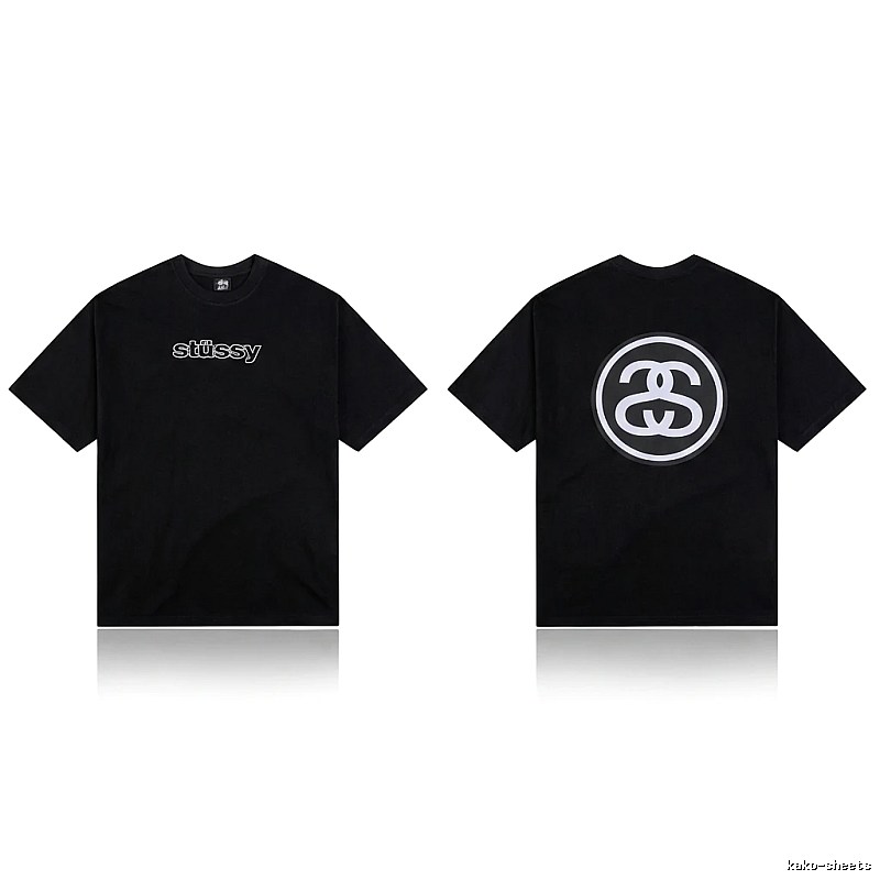 Stussy classic black T-shirt