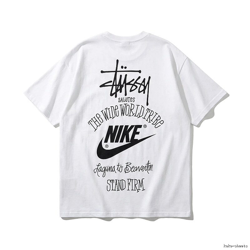 Stussy Co-branded Simple White T-shirt