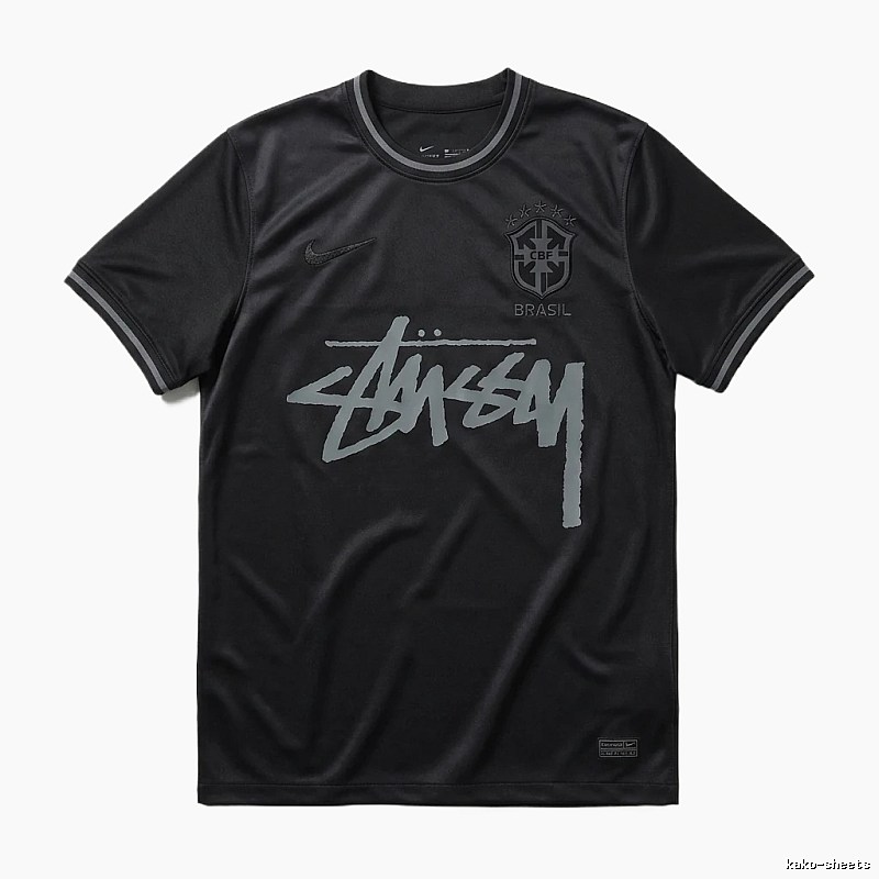 Stussy graffiti-style black T-shirt