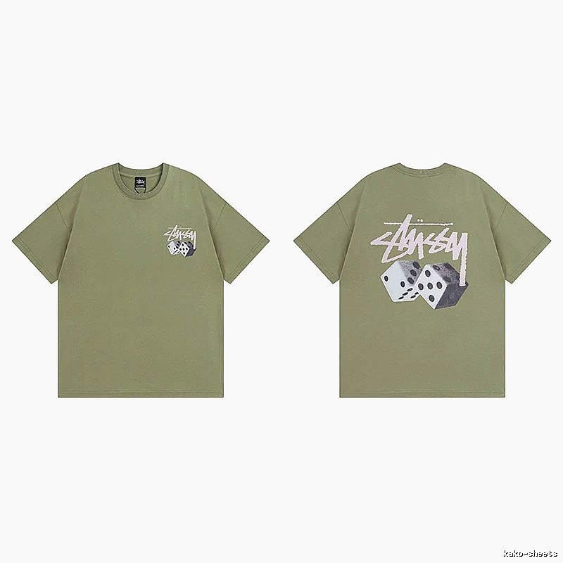 Stussy Green Spider Graphic T-Shirt Everyday Rotation Logo