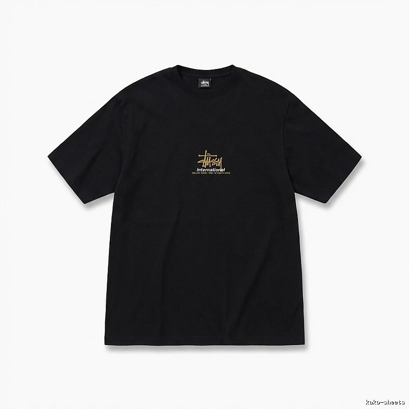 Stussy International Style Black T-shirt