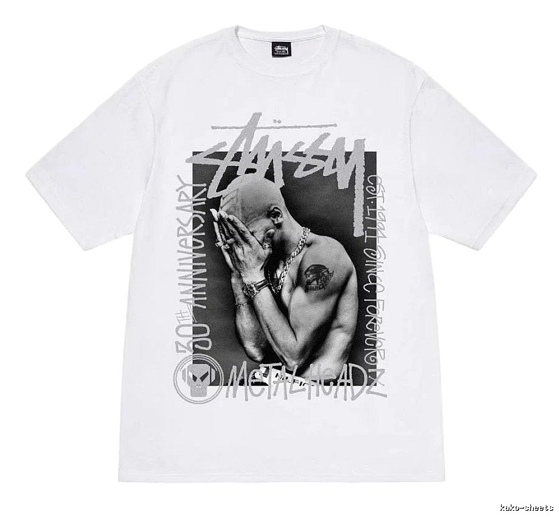 Stussy Logo Detail Graphic T-shirt Black White Stussy with Relaxed Feel