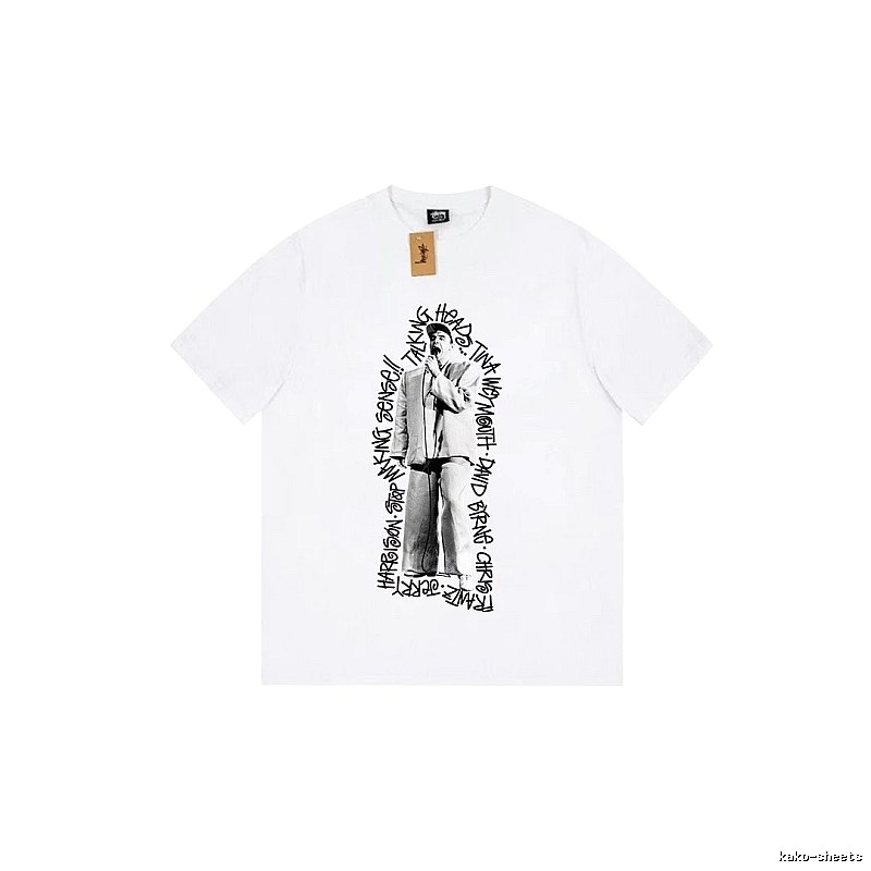 Stussy Resort Graphic T-shirt Black White Stussy for Travel Looks