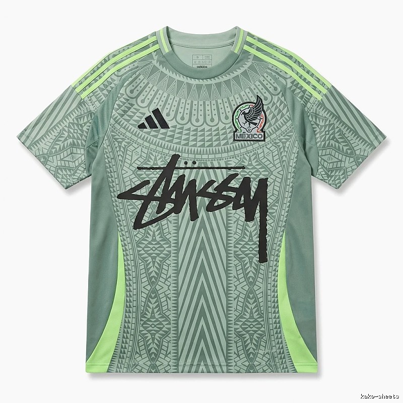 Stussy sporty gray-green short-sleeve