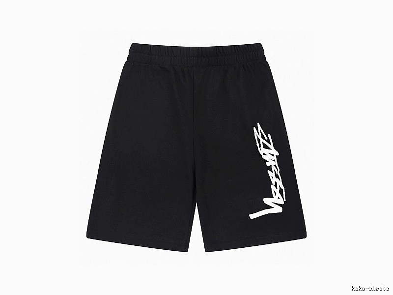 Stussy street-style black shorts