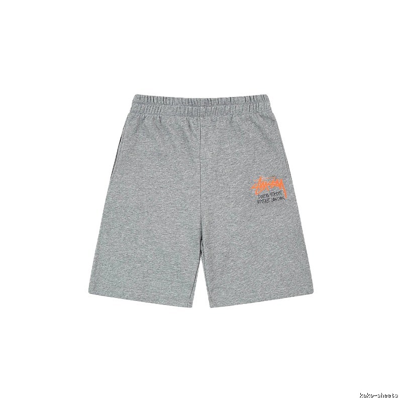 Stussy street-style grey shorts