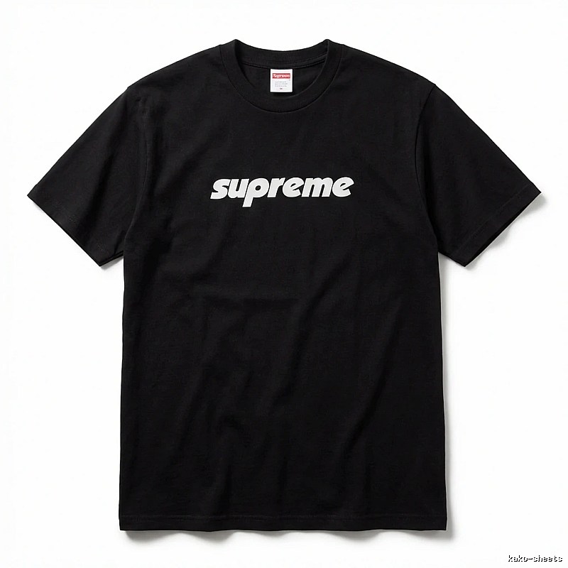 Supreme basic black T-shirt