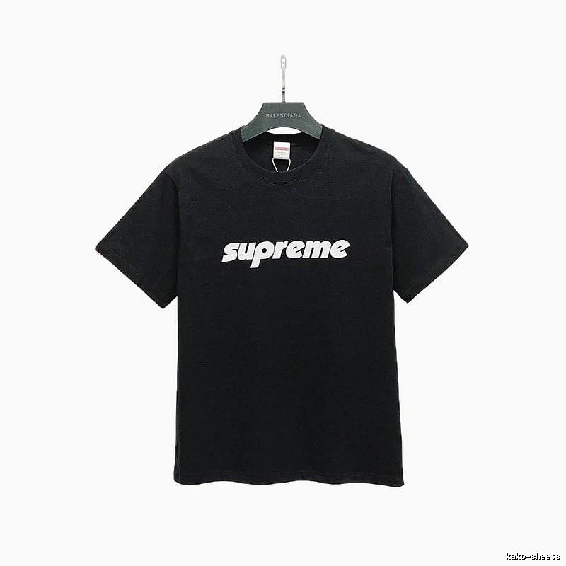 Supreme Classic Logo Street Style Black Short-sleeve T-shirt