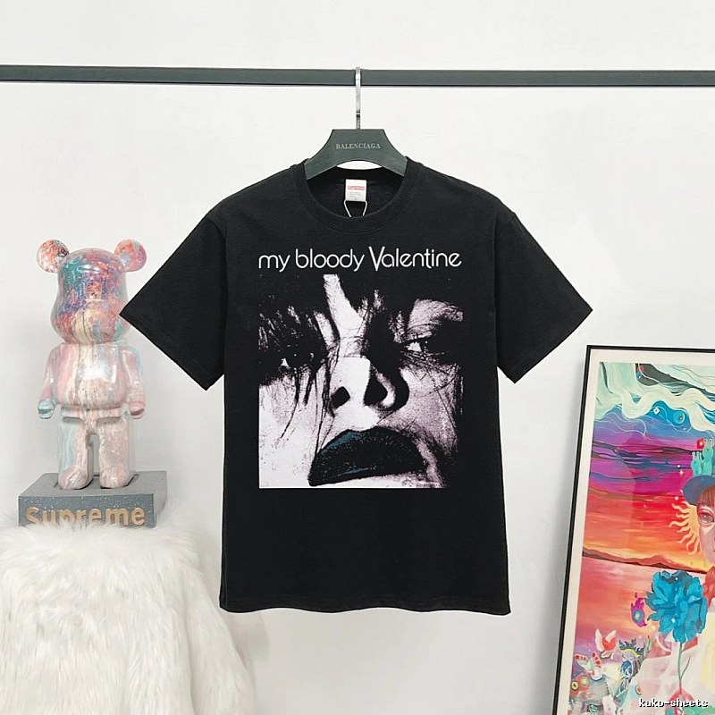 Supreme Collab Portrait Street Style Black T-Shirt