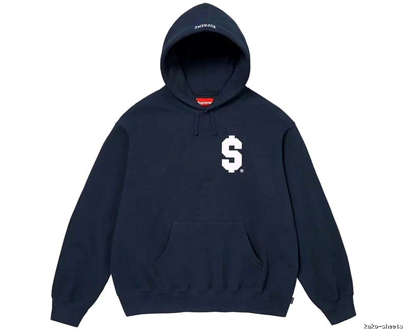 Supreme Daily Logo hoodie Gray Red Oversized with Visual Detail
