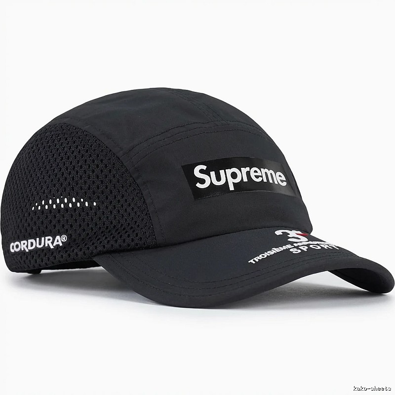 Supreme minimalist style black hat