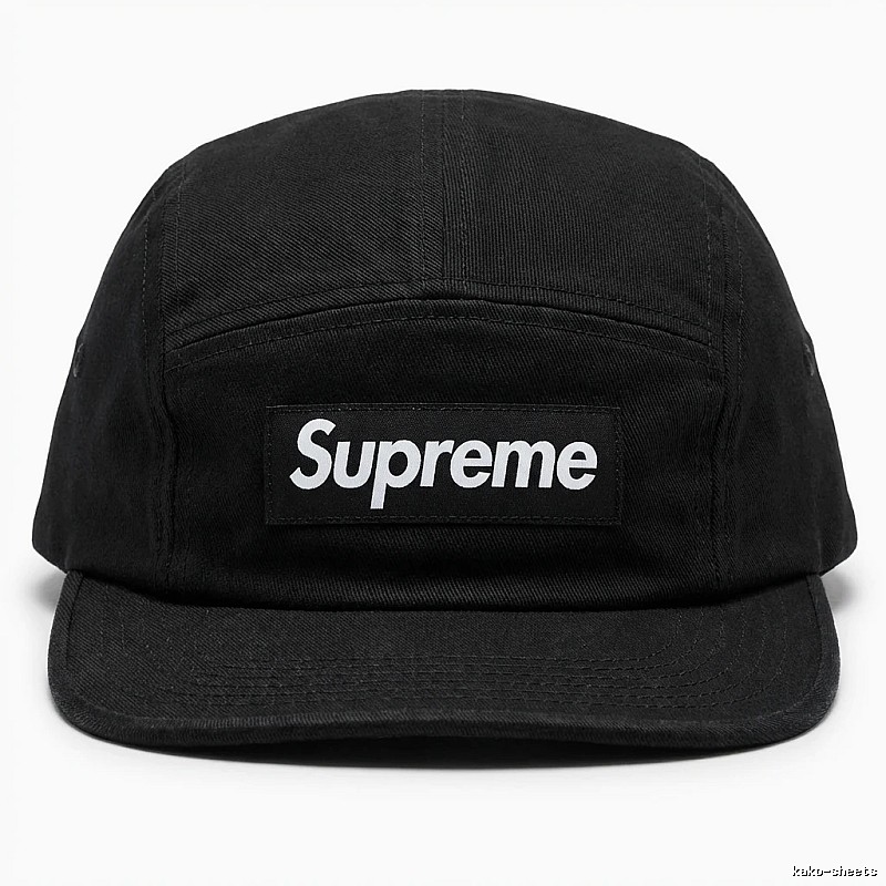 Supreme minimalist style black hat