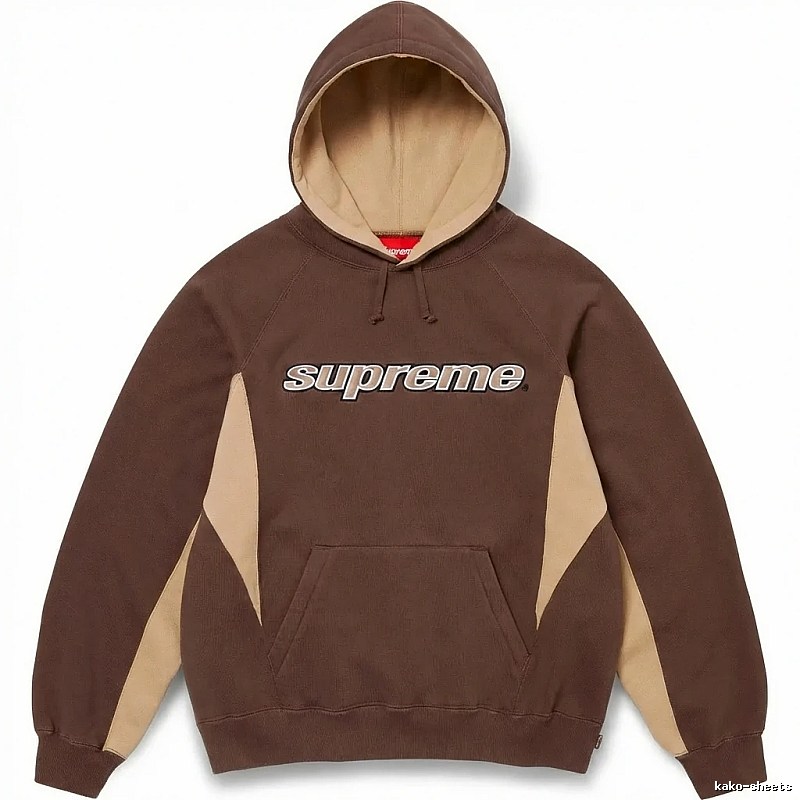 Supreme retro-style brown hoodie