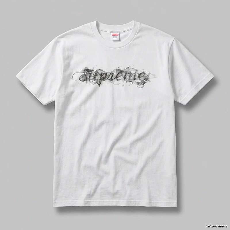 Supreme Smoke Style White T-shirt