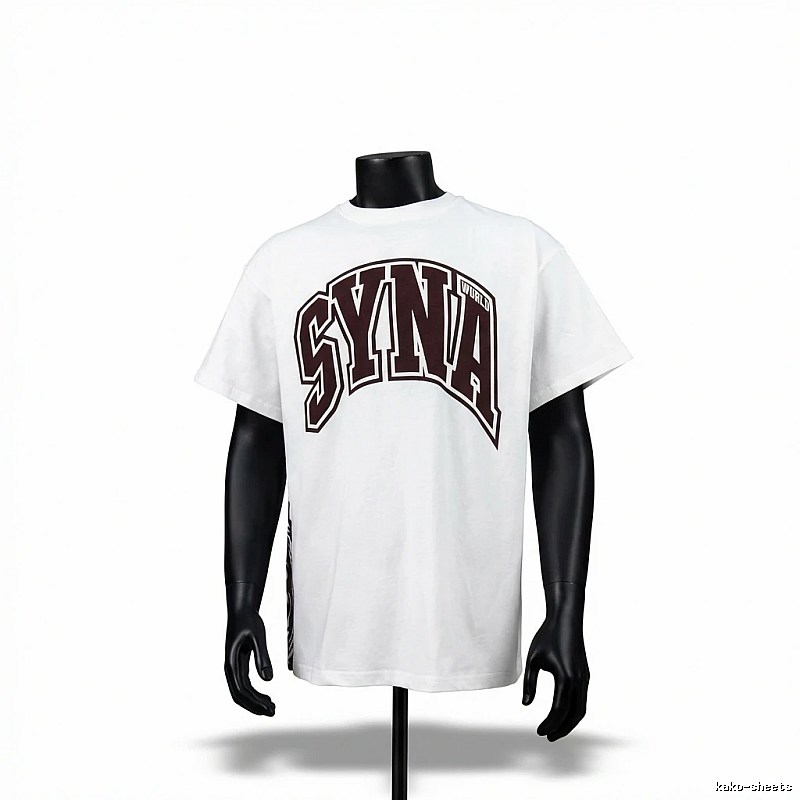 SynaWorld Alphabet Trend White T-shirt